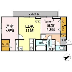 D-room松戸新田445MKの物件間取画像